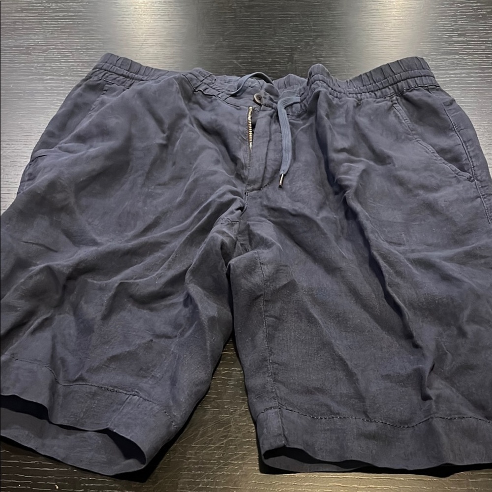 Alberto Linen Navy Shorts size 36